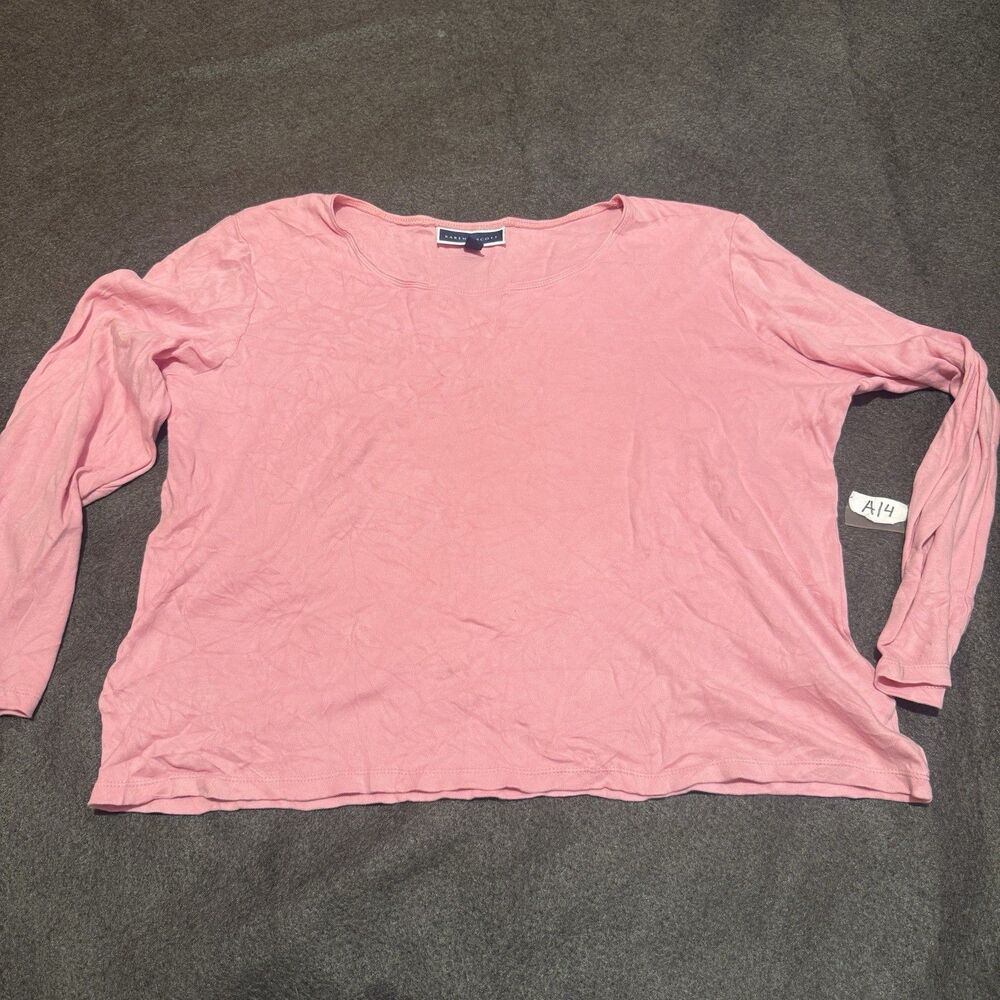 Karen Scott Womens TShirt XL Extra Large Pink Long Sleeve Tee Shirt Top